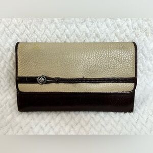Brighton Tan and Brown ladies leather wallet